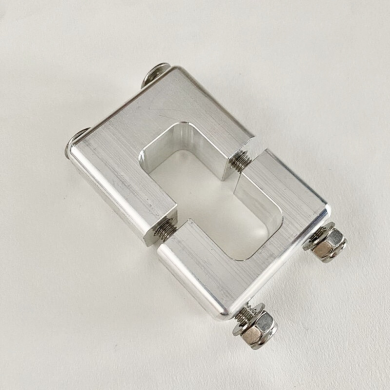 Zubehörhalterung zur Montage auf der Original VW Heckträgerbasis Alu natur