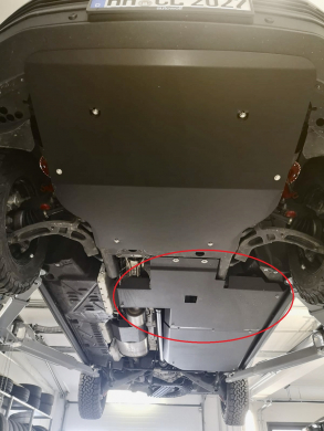 Unterfahrschutz für Harnstofftank für VW T6/T6.1 - schwarz