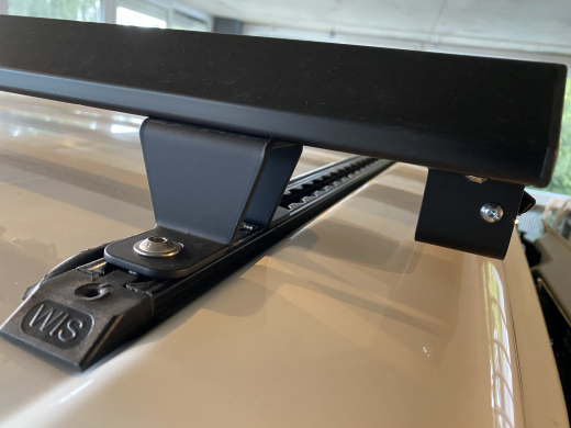 Befestigungsschienen für MountRack Dachträger auf Schlafhubdach - schwarz