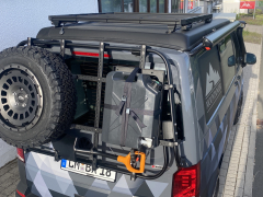 MountFlex Heckträgererweiterung zur Montage auf der Original VW Heckträgerbasis - schwarz