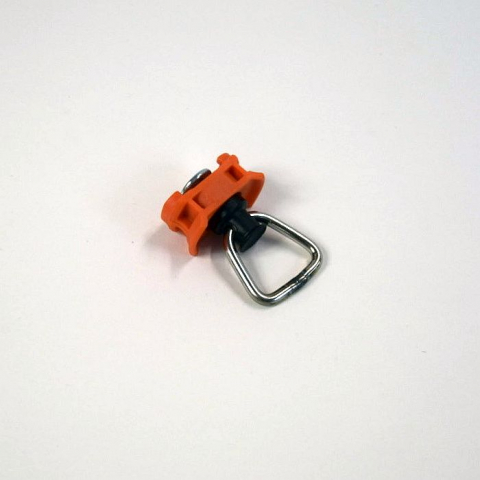 Fitting orange mit beweglicher Halteöse für Airlineschienen