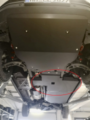 Unterfahrschutz für Harnstofftank für VW T6/T6.1 - schwarz